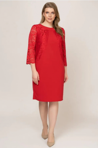  платье 1905031/3 ( красный) (Олси, Москва) — размеры 66, 68