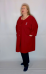 Кардиган красный зефир (Smart-Woman, Россия) — размеры 3XL, 5 XL