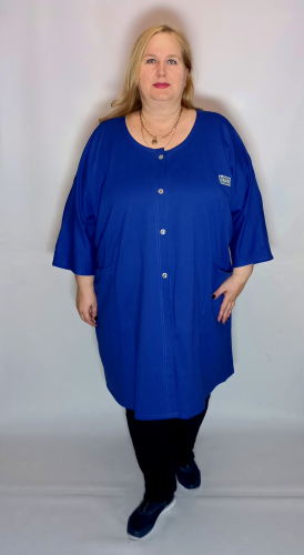 Кардиган синий зефир (Smart-Woman, Россия) — размеры 3XL, 5 XL