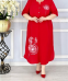 Платье "Одуванчик" (2550) красный (Киргизия, разные фабрики) — размеры 68